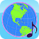 Globe Earth 3D Pro: Flags, Anthems and Timezones icon