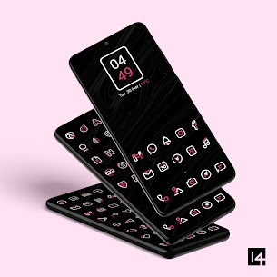 Aline Pink APK: linear icon pack (PAID) Free Download 1