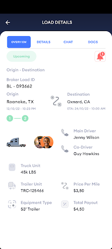NebulaGTS TMS App Screen 3