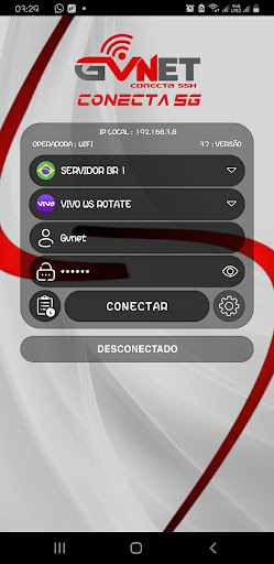 Android application 𝐆𝐕 𝐂𝐎𝐍𝐄𝐂𝐓𝐀 𝟓𝐆 screenshort