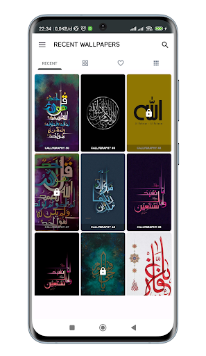 Android application Calligraphy Wallpaper HD screenshort