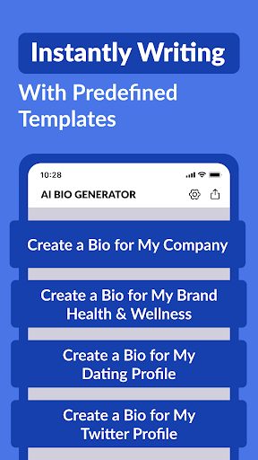 AI Bio Generator - Write a Bio Screen 2