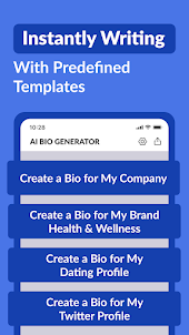 AI Bio Generator - Write a Bio