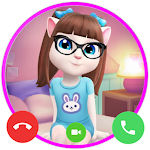 Cover Image of Download Angela's cat video call - Fakecall 3.0 APK