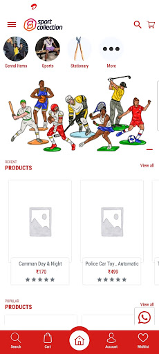 Android application Sport Collection screenshort