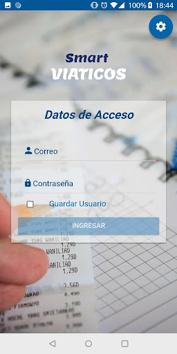 Android application Smart Viáticos screenshort