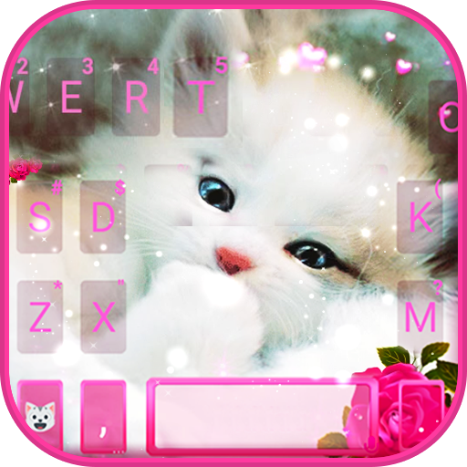 Live Cute Kitty Keyboard Theme