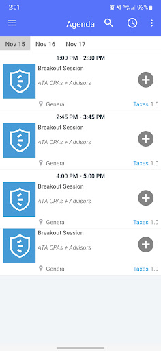 Android application ATA Connect screenshort