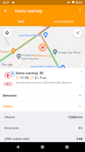 Eurotrace Mobile Screen 2