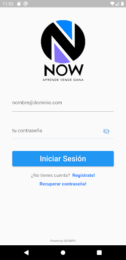 Android application NowApp screenshort