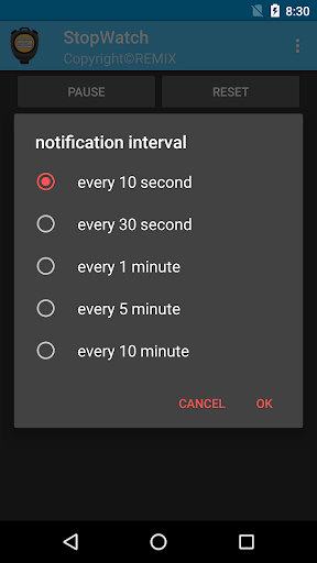 StopWatch Screen 2