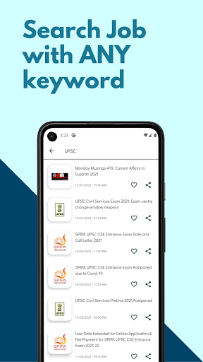 Jobs18 - Government Job Alerts Screen 3