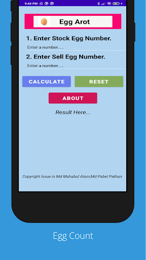 BECT CALCULATE Screen 2