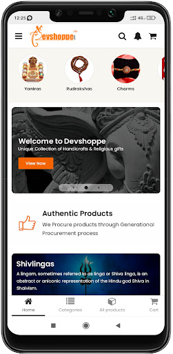 Android application DEV SHOPPE screenshort