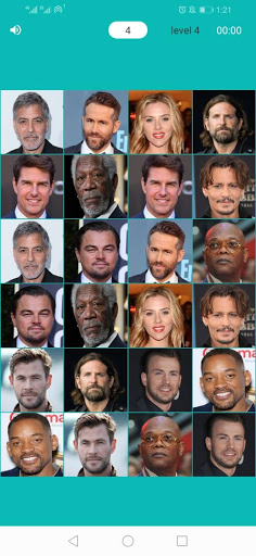 Match faces Memory Game, Pairs Image Matching