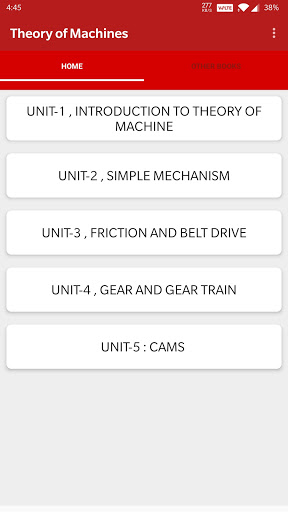 Android application Theory of Machines : TOM screenshort