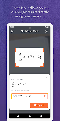 Android application WolframAlpha screenshort