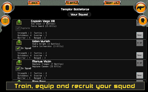 Captura de tela do Templar Assault RPG Elite