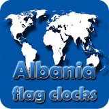 Albania flag clocks icon