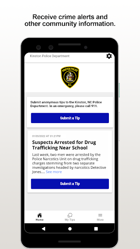 Android application Kinston PD screenshort
