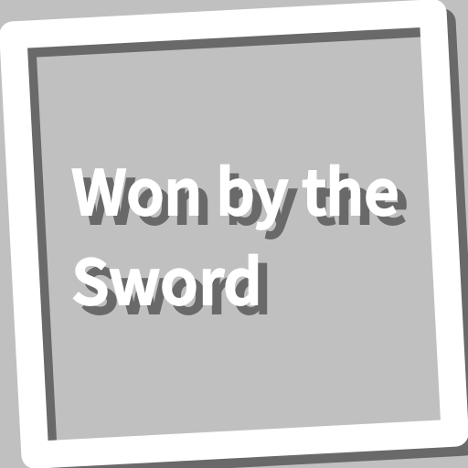 Book, Won by the Sword logo