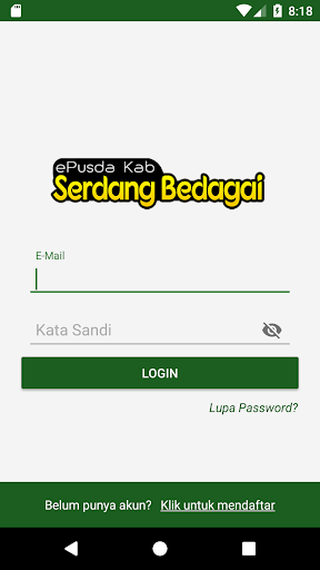 Android application ePusda Kab Serdang Bedagai screenshort