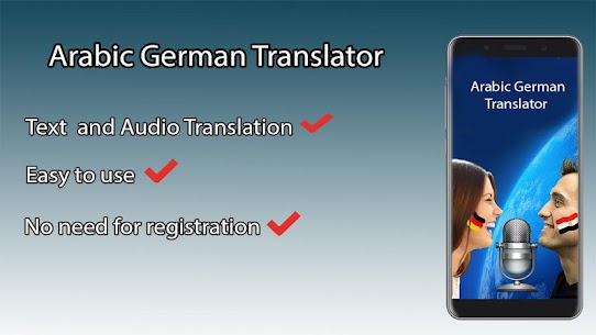 Arabic-German Translator Translates Text & Audio 1