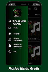 Captura de Pantalla 3 Musica Hindu App Canciones android