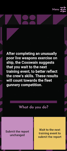 Military Dilemmas Screen 3