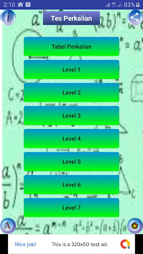 Test Perkalian Screen 2