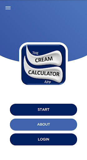 Android application Cream calculator screenshort