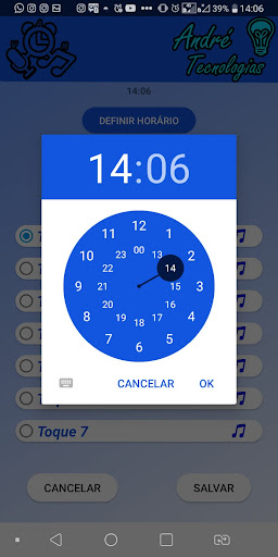 Alarme Voz e Música Screen 2