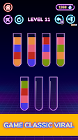 screenshot of Water Sort Glow - Color Puzzle