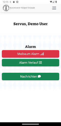 Android application BurschenIntern screenshort