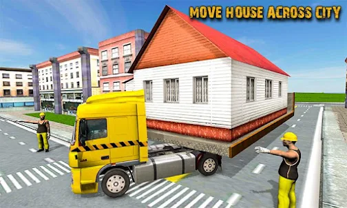 破壞起重機模擬器2019：房屋移動遊戲