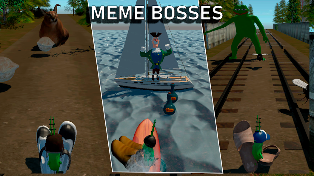 Runner games 3d - heroes meme banner