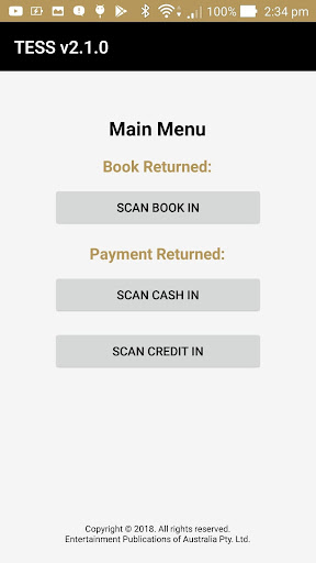 Android application TESS screenshort