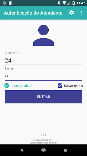 Android application Smarti Comanda screenshort