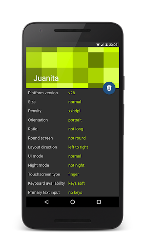 Android application Juanita screenshort