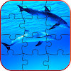 Dolphins LWP + Games Puzzle icon