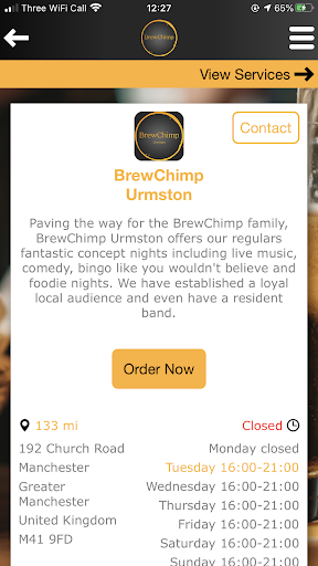 BrewChimp Screen 2