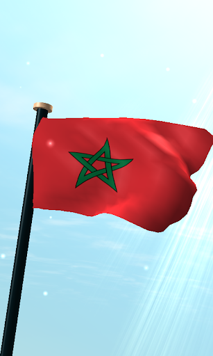Android application Morocco Flag 3D Free Wallpaper screenshort
