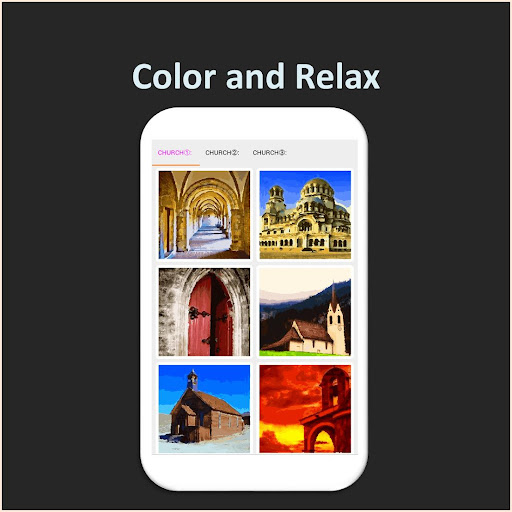 Color by Number - church Screen 3