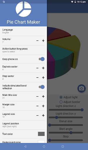 Screenshot of Pie Chart Maker