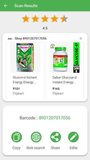 Barcode Scanner (Pro) Screen 2