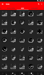 Half Light Black Icon Pack ✨Free✨