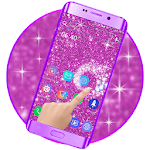Cover Image of Download Purple Glitter Water Ripple LiveWallpaper 2.0 APK