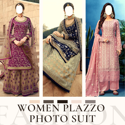 Women Plazzo Photo Suit logo