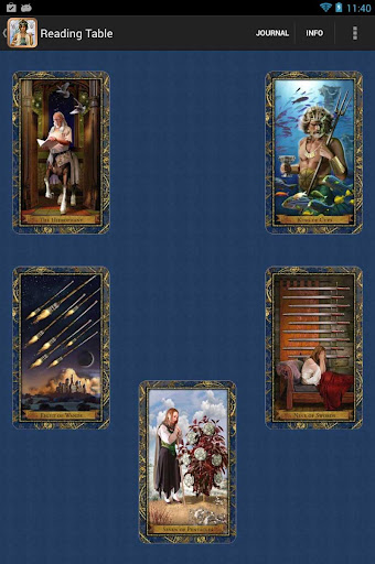 Screenshot of Wizards Tarot