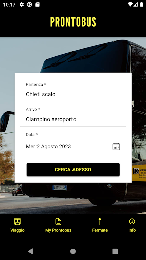 Android application Prontobus screenshort